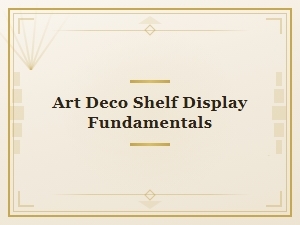 Art Deco Shelf Display Fundamentals for Elegant Styling